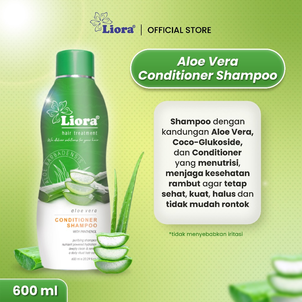 LIORA Natural Shampoo (Aloe Vera) 600ML