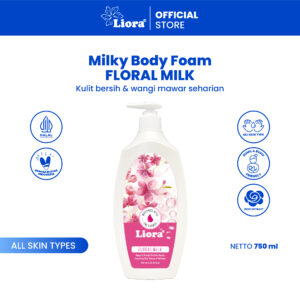 LIORA Milky Body Foam (Floral Milk) - 750ML