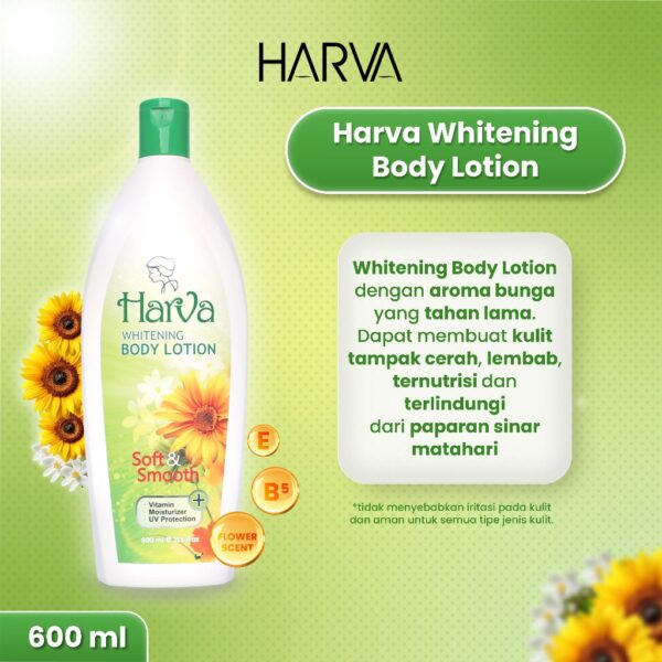 HARVA Whitening Body Lotion (Green) 600ML - Image 3