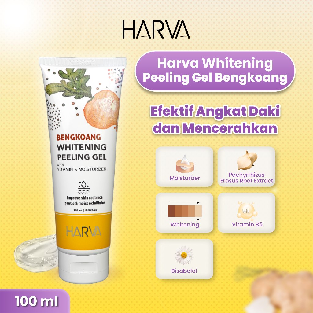 HARVA Whitening Peeling Gel (Bengkoang & Papaya) 100ML - Image 4