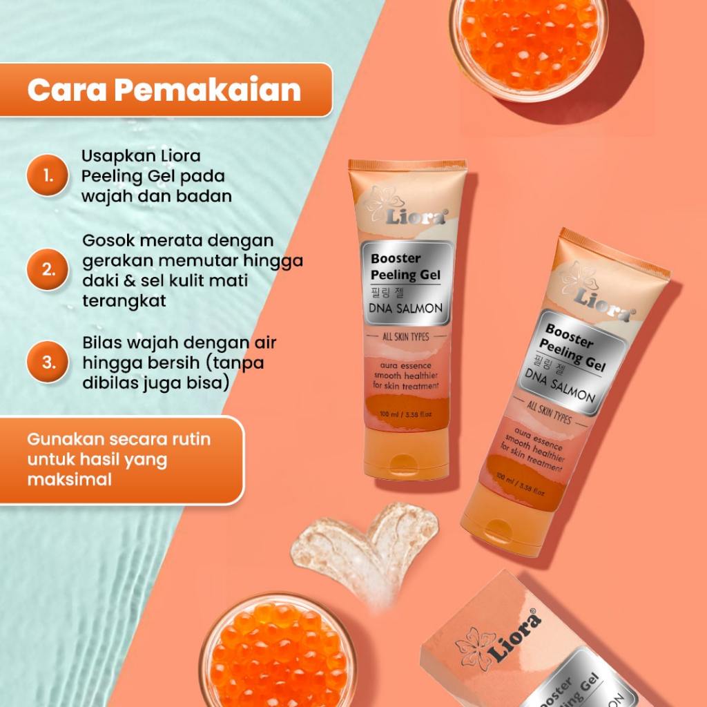 LIORA Booster Peeling Gel DNA Salmon - 100ML - Image 3
