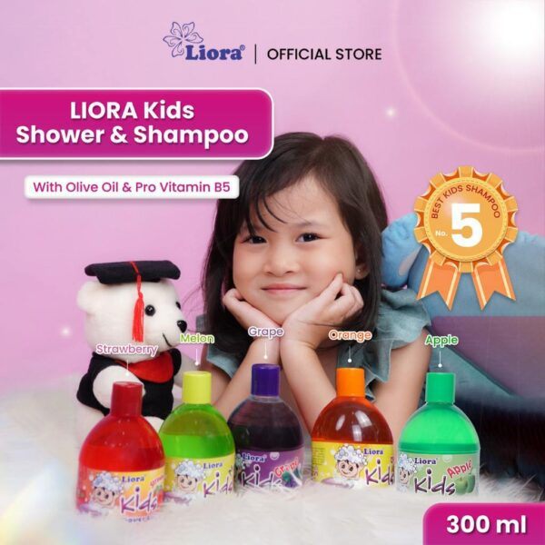 LIORA Kids Shower & Shampoo 300ML - Image 2