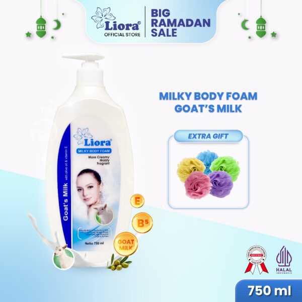 LIORA Milky Body Foam (Goat’s Milk) - 750ML - Image 4