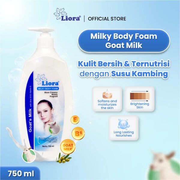 LIORA Milky Body Foam (Goat’s Milk) - 750ML - Image 2