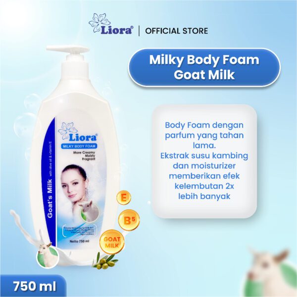 LIORA Milky Body Foam (Goat’s Milk) - 750ML - Image 3