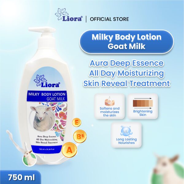 LIORA Milky Body Lotion (Goat Milk) 750ML - Image 2