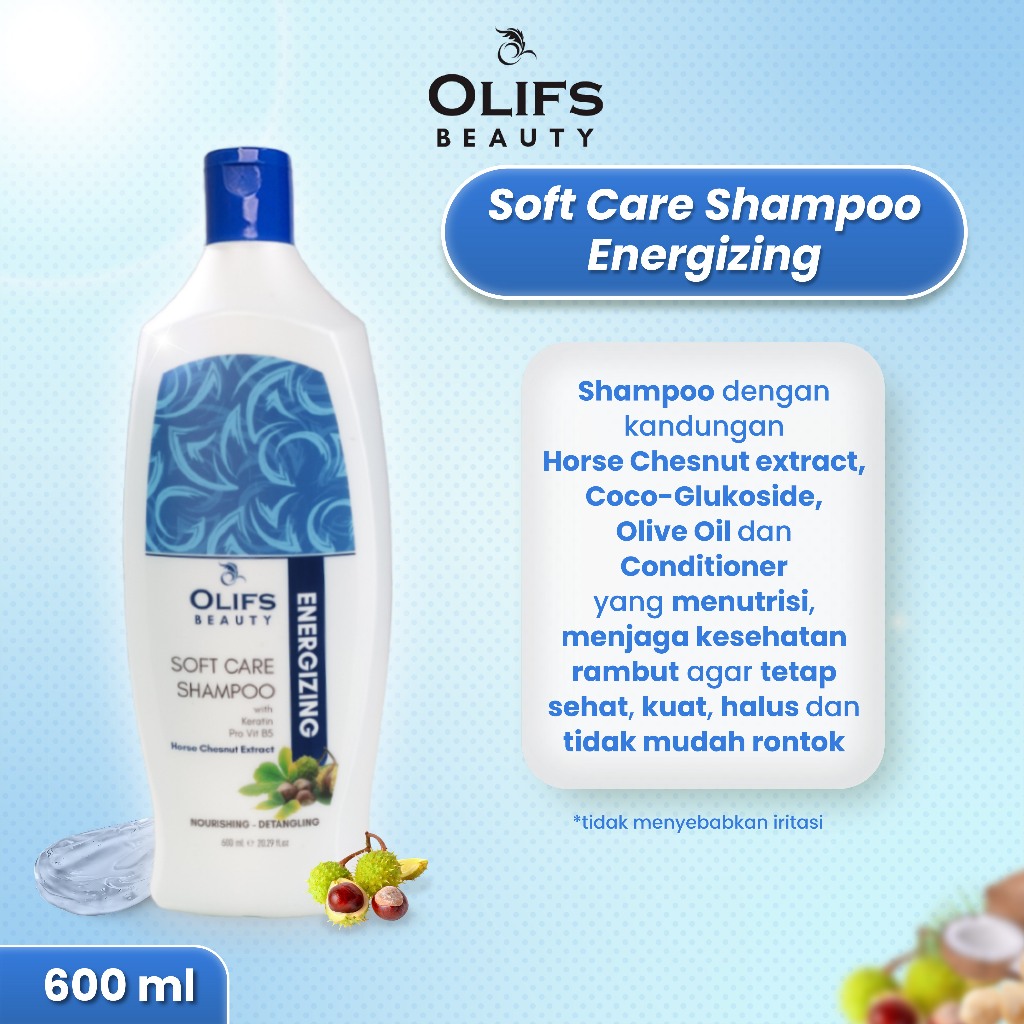 OLIF Soft Care Shampoo (Energizing) 600ML - Image 4