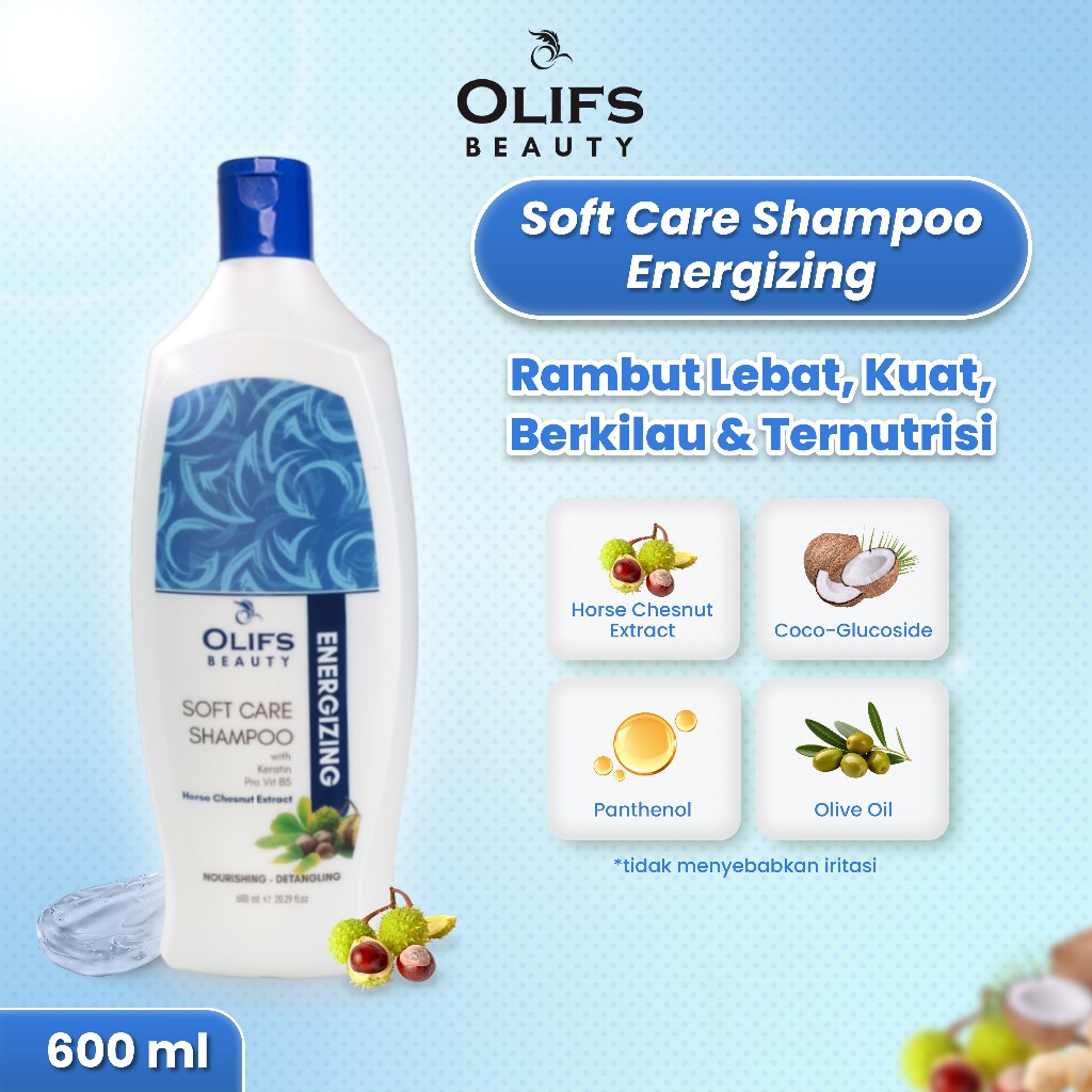 OLIF Soft Care Shampoo (Energizing) 600ML - Image 6
