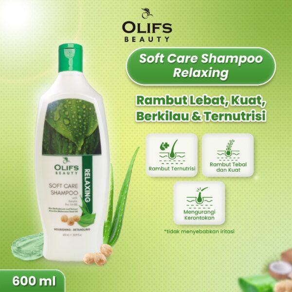 OLIF Soft Care Shampoo (Relaxing) 600ML - Image 3