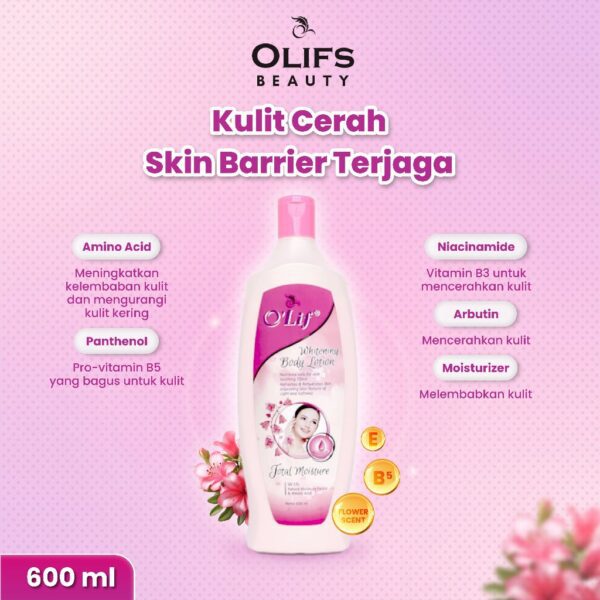 OLIF Whitening Body Lotion (Total Moisture) - 600ML - Image 5