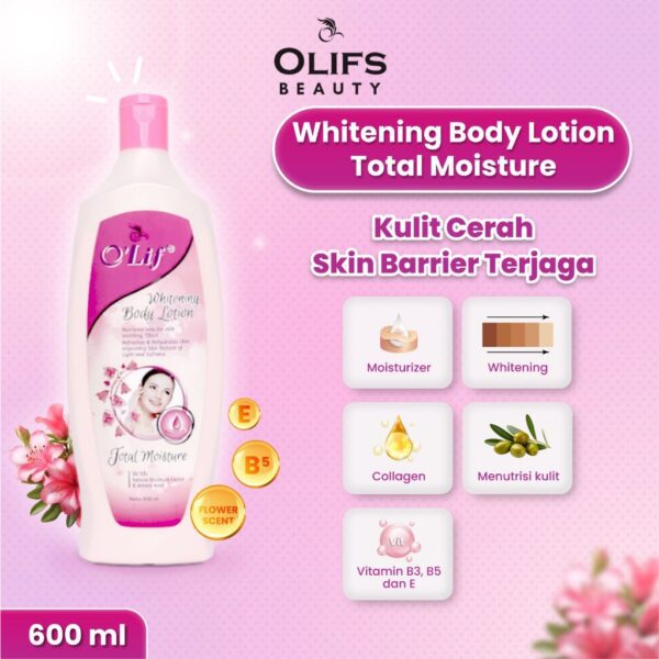 OLIF Whitening Body Lotion (Total Moisture) - 600ML - Image 2
