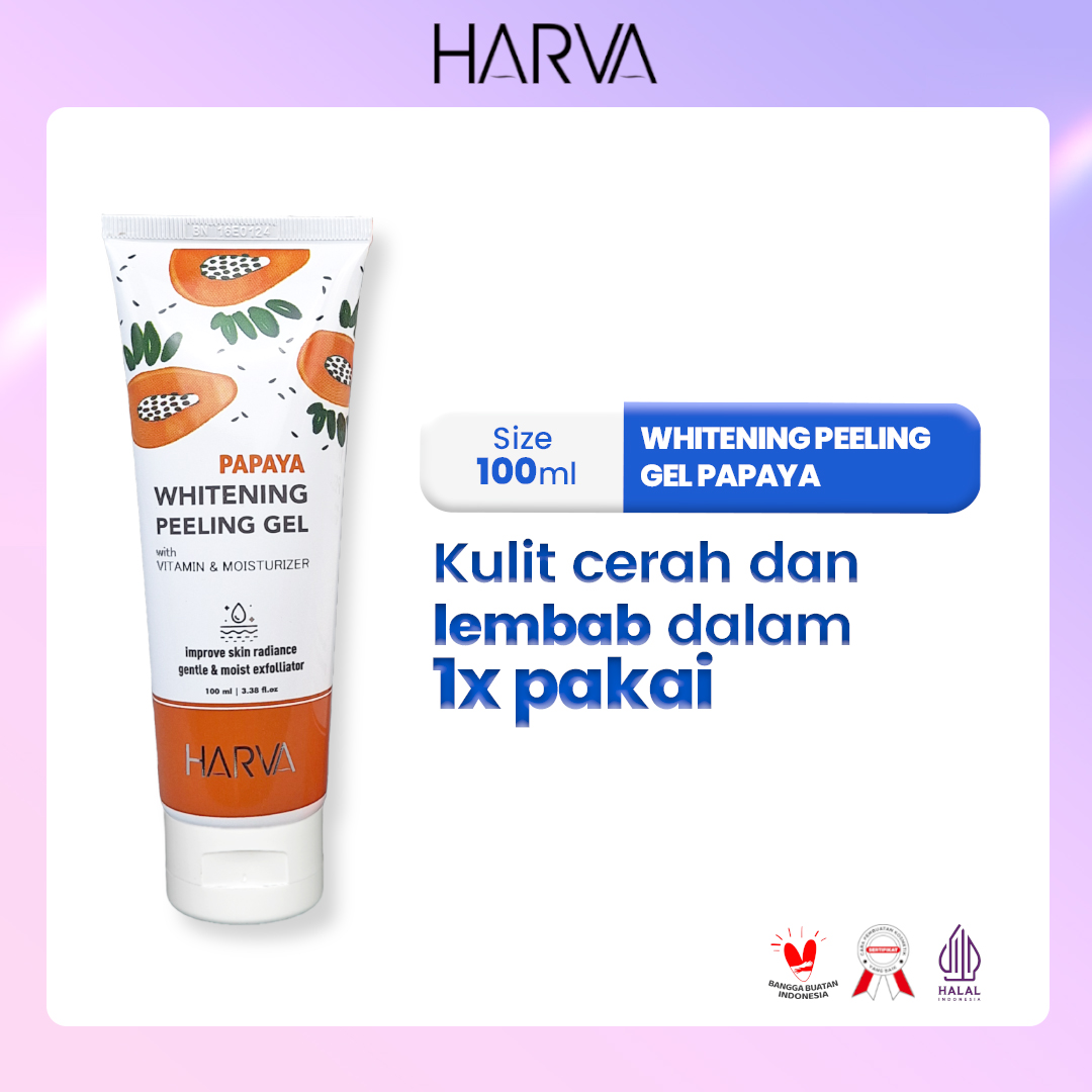 HARVA Whitening Peeling Gel (Bengkoang & Papaya) 100ML - Image 6