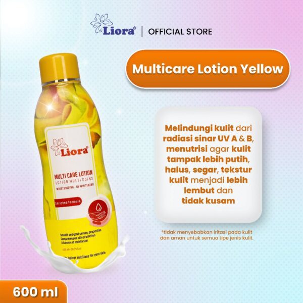 LIORA Whitening Body Lotion (Yellow) 600ML - Image 2