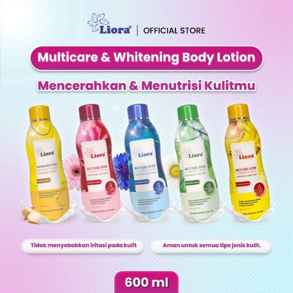 LIORA Whitening Body Lotion (Yellow) 600ML - Image 2