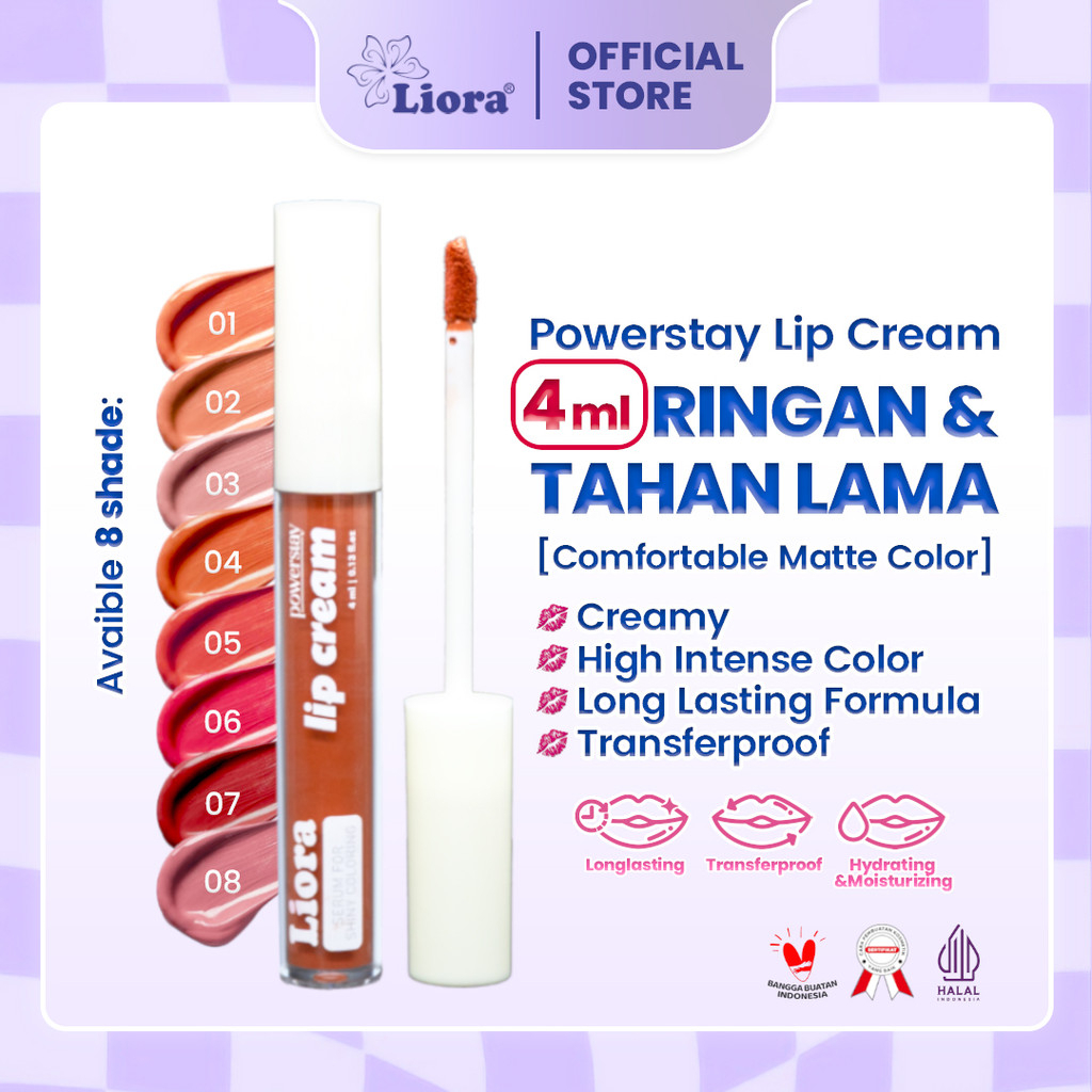 Liora Lip Cream (Power Stay-Non Transfer) - 4 ml - Image 7