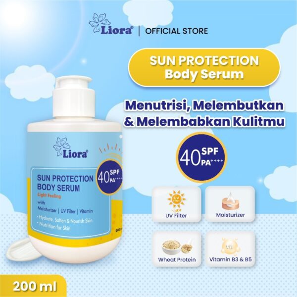LIORA Sun Protection Body Serum SPF 40 PA++++ 200 ML - Image 2