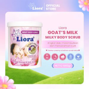 LIORA Lulur Whitening Body Scrub (Goat Milk) - 1000GR