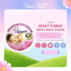 LIORA Lulur Whitening Body Scrub (Goat Milk) 250GR