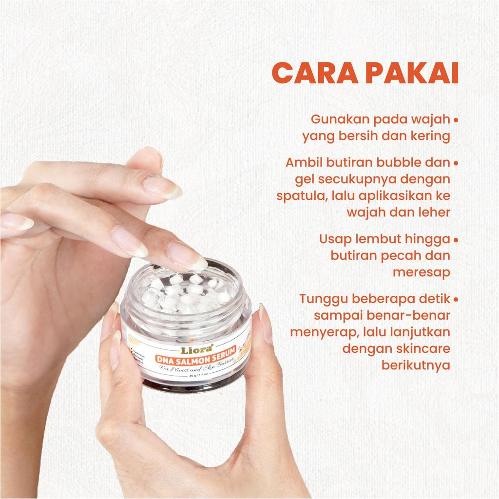 LIORA DNA Salmon Serum for moist and skin barrier 30g - Image 4