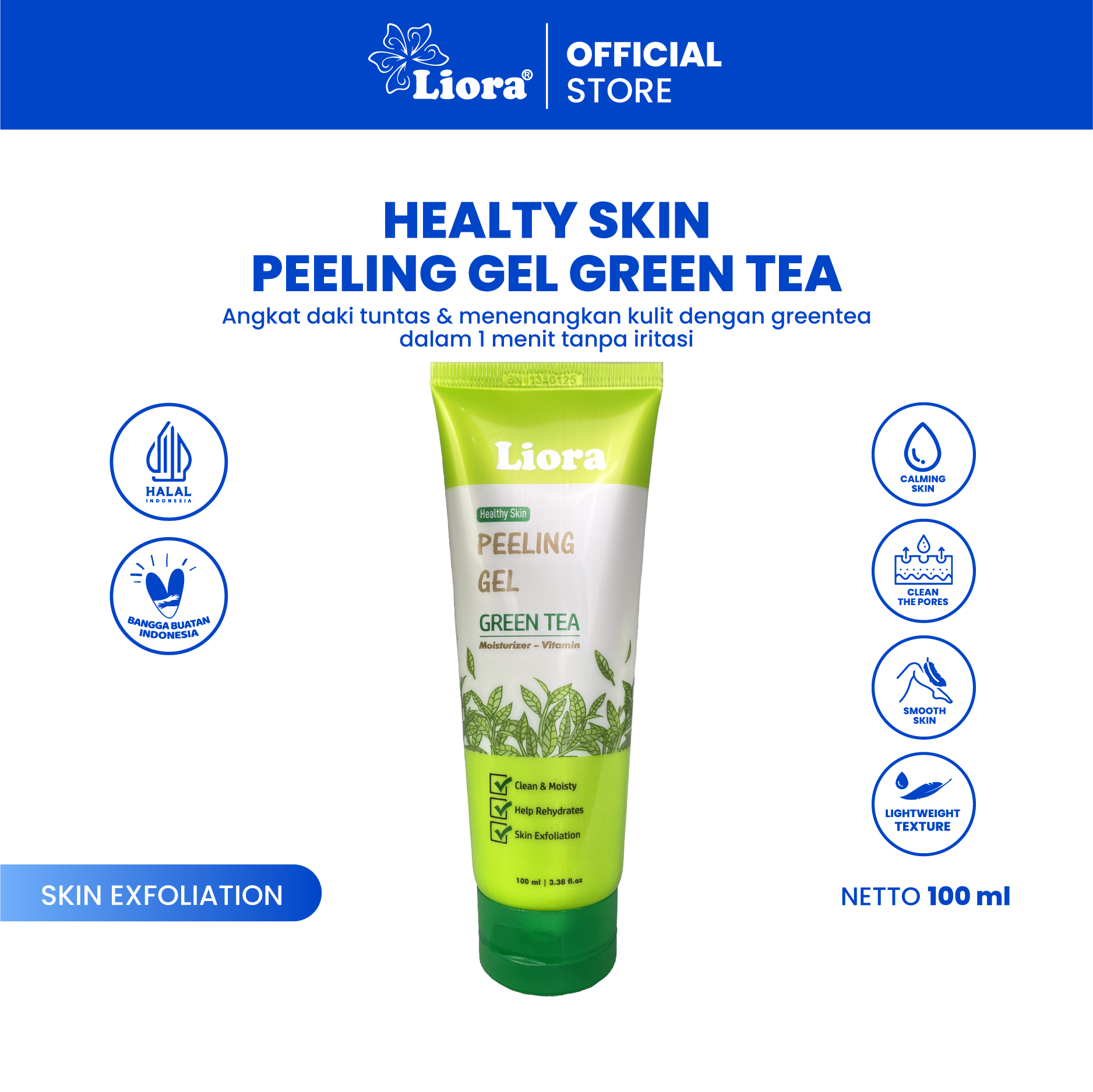 LIORA Peeling Gel (Green Tea Extract) 120ML