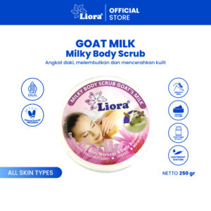 LIORA Lulur Whitening Body Scrub (Goat Milk) 250GR