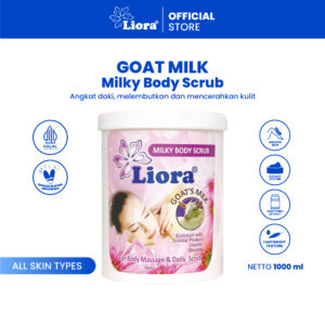 LIORA Lulur Whitening Body Scrub (Goat Milk) - 1000g